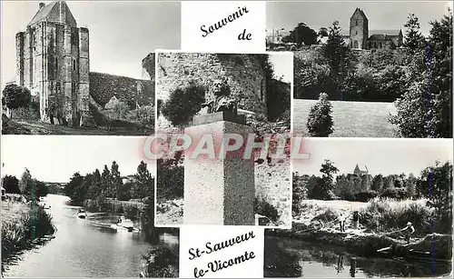 Moderne Karte Souvenir de St Sauveur le Vicomte (Manche)