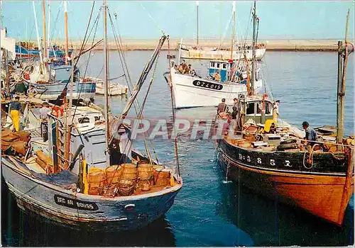 Moderne Karte Bateaux de peche