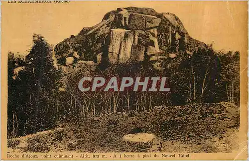 Cartes postales Roche d'Ajoux Point Culminant Alt 973 m a 1 heure a pied du Nouvel Hotel