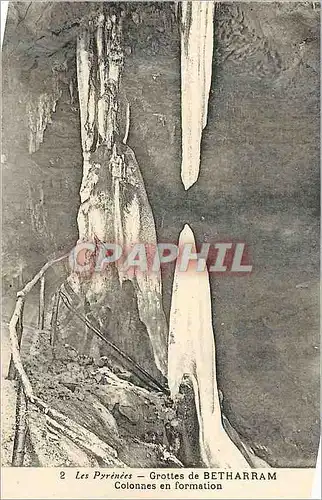 Ansichtskarte AK Grottes de Betharram Les Pyrenees Colonnes en Formation