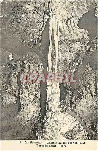 Cartes postales Grottes de Betharram Les Pyrenees Torsade Saint Pierre