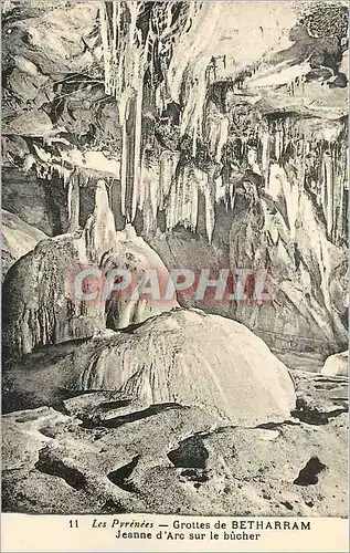 Cartes postales Grottes de Betharram Les Pyrenees Jeanne d'Arc sur le Bucher