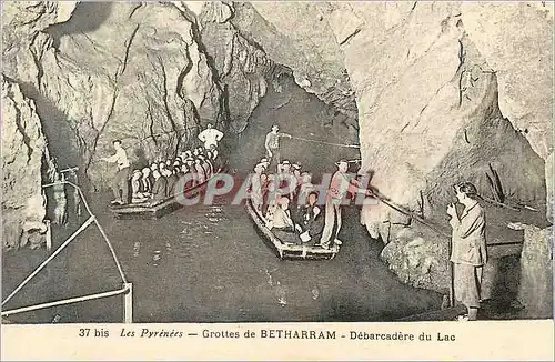 Ansichtskarte AK Grottes de Betharram Les Pyrenees Debarcadere du Lac