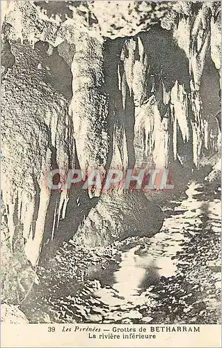 Cartes postales Grottes de Betharram Les Pyrenees La Riviere Inferieure