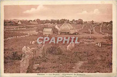 Cartes postales Carnac Le Menhirs Alignement de Kermario
