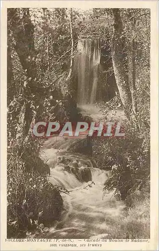 Ansichtskarte AK Vollore Montagne (P de D) Cascade du Moulin de madame son Ruisseau ses Truites