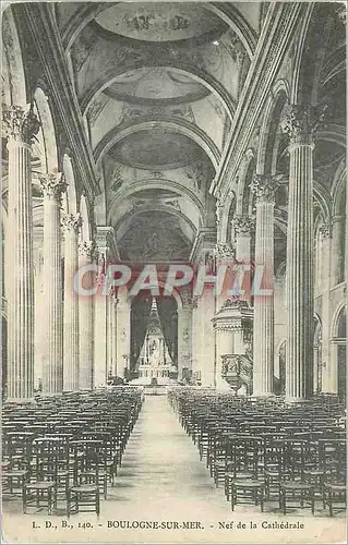 Cartes postales Boulogne sur Mer Nef de la Cathedrale