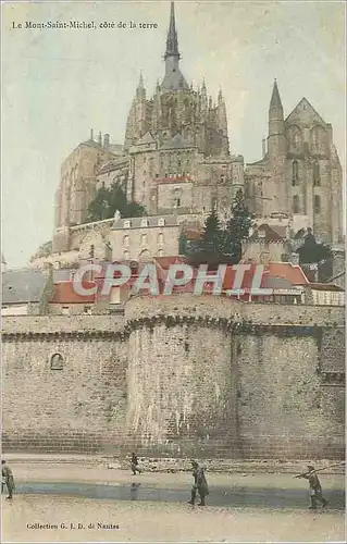 Ansichtskarte AK Le Mont Saint Michel Cote de la Terre Peche Pecheurs