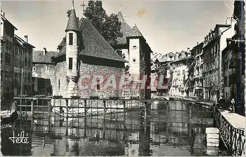 Moderne Karte Annecy La Prison et Canal du Thiou