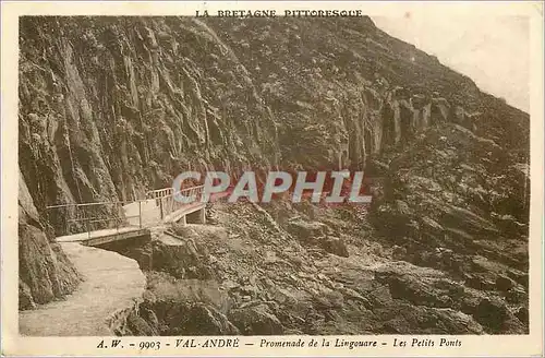 Cartes postales Val Andre Promenade de la Lingouare Les Petits Ponts