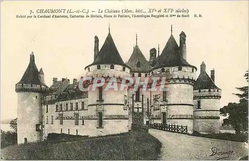 Ansichtskarte AK Chaumont (L et C) Le Chateau (Mont Hist XVe et XVIe Siecles)