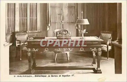 Cartes postales Malmaison Bibliotheque Le Bureau de Napoleon 1er
