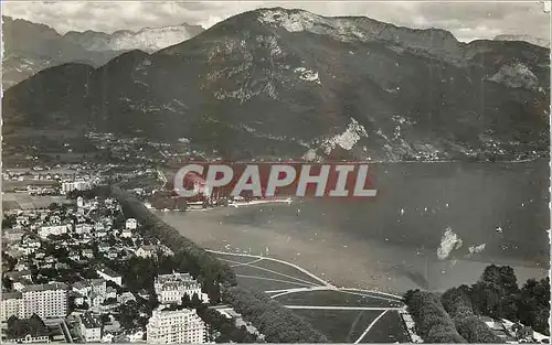 Moderne Karte Annecy Vue Generale de la Baie d'Albigny La Plage et le Mont Veyrier