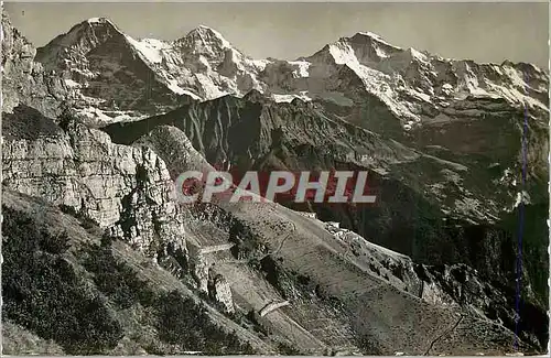 Cartes postales moderne Jungfrau Eiger Monch Schynige Platte