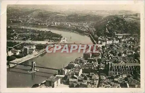 Moderne Karte Vienne (Isere) La Ville et les Ponts du Rhone