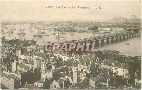 Cartes postales Bordeaux La Rade Vue Generale