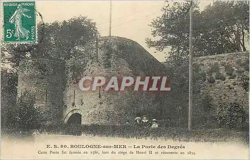Cartes postales Boulogne sur Mer La Porte des Degres
