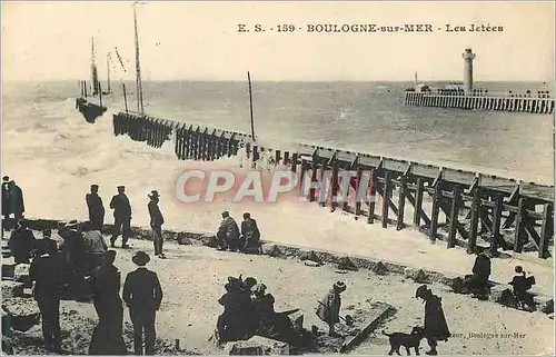 Cartes postales Boulogne sur Mer Les Jetees