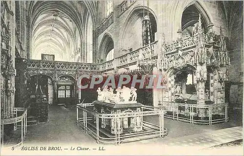 Cartes postales Eglise de Brou Le Choeur