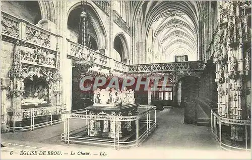Cartes postales Eglise de Brou Le Choeur