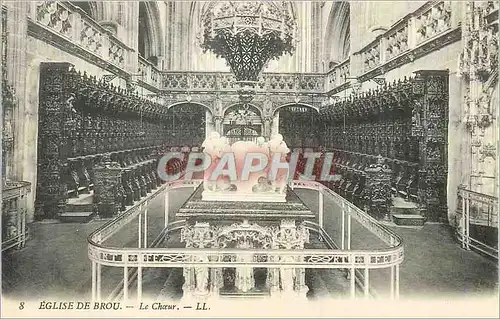 Cartes postales Eglise de Brou Le Choeur