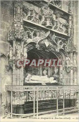 Cartes postales Eglise de Brou Le Mausolee de Marguerite de Bourbon (Detail)