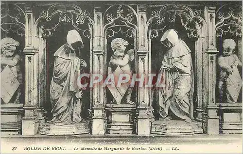 Cartes postales Eglise de Brou Le Mausolee de Marguerite de Bourbon (Detail)