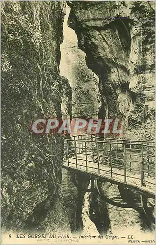 Cartes postales Les Gorges du Fier Interieur des Gorges