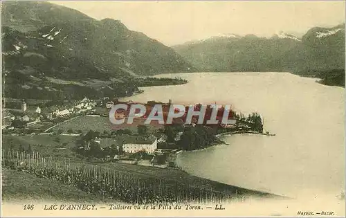 Cartes postales Lac d'Annecy Talloires vu de la Villa du Toron