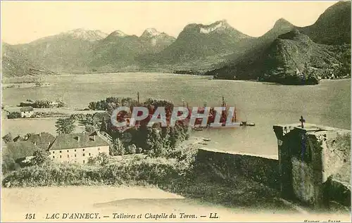 Ansichtskarte AK Lac d'Annecy Talloires et Chapelle du Toron