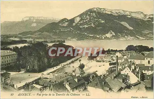 Cartes postales Annecy Vue prise de la Tourelle du Chateau