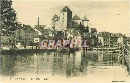 Ansichtskarte AK Annecy Le port Bateau