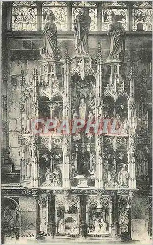 Cartes postales Eglise du Brou Retable en Marbre