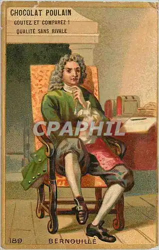 Chromo Bernouille Chocolat Poulain Goutez et Comparez Qualite sans Rivale