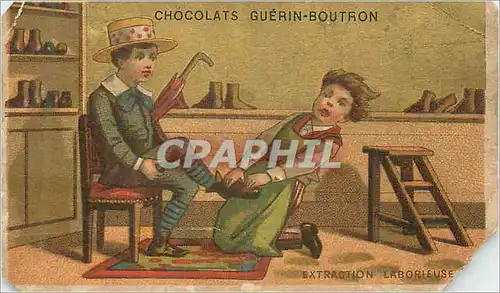 Chromo Extraction Laborieuse Chocolats Guerin Boutron