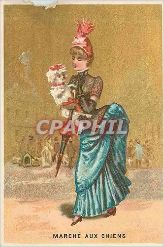 Chromo Marche aux Chiens