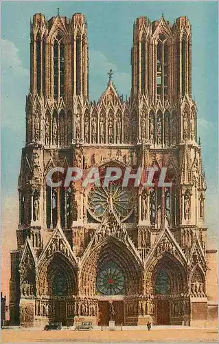 Ansichtskarte AK La Cathedrale de Reims Etat Actuel