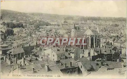 Ansichtskarte AK Epinal Panorama pris du Chateau