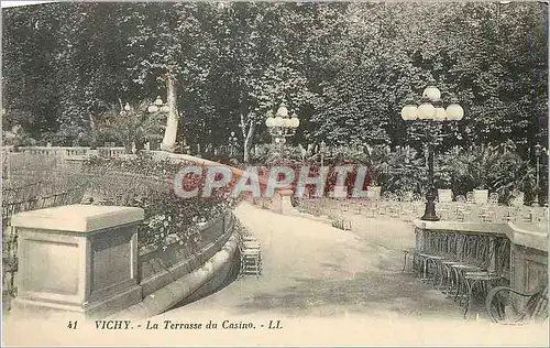 Ansichtskarte AK Vichy La Terrasse du Casino