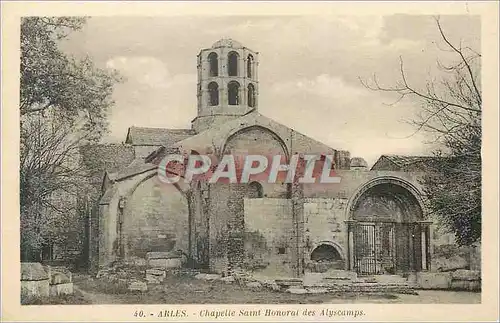 Ansichtskarte AK Arles Chapelle Saint Honorat des Alyscamps