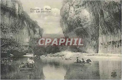 Cartes postales Gorges du Tarn Les Detroits Bateaux
