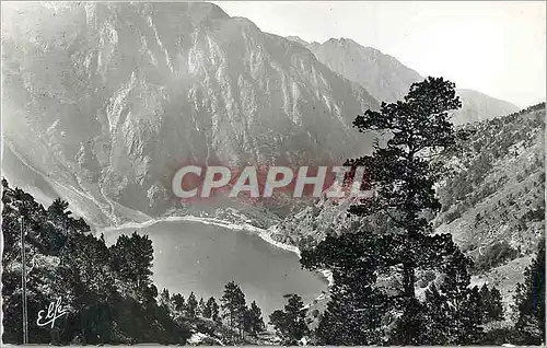 Moderne Karte Luchon (Haute Garonne) Le Lac d'Oo vu du Chemin d'Espingo