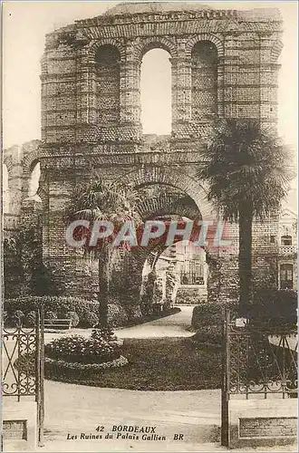 Cartes postales Bordeaux Les Ruines du Palais Gallien