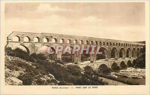 Ansichtskarte AK Nimes (Environs) Pont sur le Gard