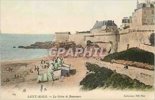 Ansichtskarte AK Saint Malo La Greve de Bonsecours