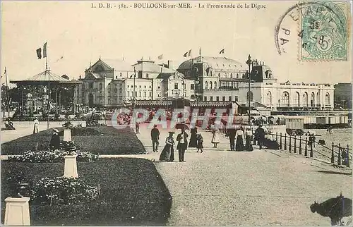 Cartes postales Boulogne sur Mer La Promenade de la Digue