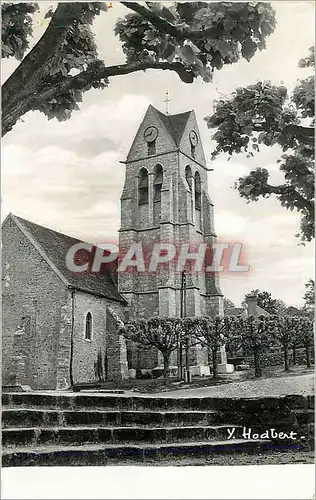 Moderne Karte Fontaine le Fort (S et M) L'Eglise Paroissiale avec Retour Gophique a Quatre  Pignons du 12e Sie