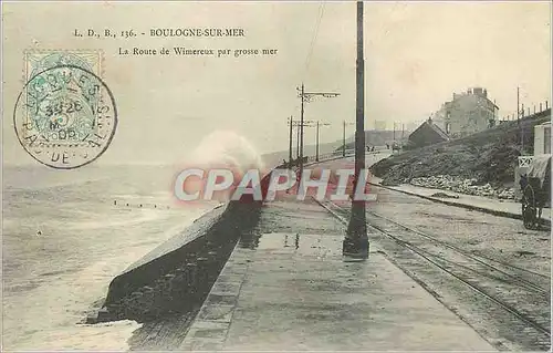 Ansichtskarte AK Boulogne sur Mer La Route de Wimereux par Grosse Meeer