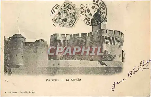 Cartes postales Perpignan Le Castillet (carte 1900)