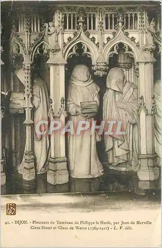 Cartes postales Dijon Pleurants du Tombeau de Philippe le Hardi par Jean de Marville